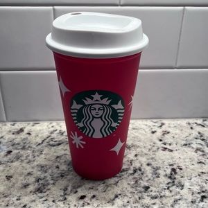 Starbucks 2022 limited edition holiday festive reusable Christmas cup 16 oz